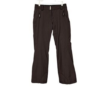 Fera Womens Ski Pants 10R Black Insulated Waterproof Snowboard Nylon Fits 32x29